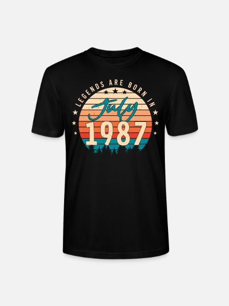Geschenkidee für Juli 1987 - Stanley/Stella Unisex Bio-T-Shirt CRAFTER - Schwarz
