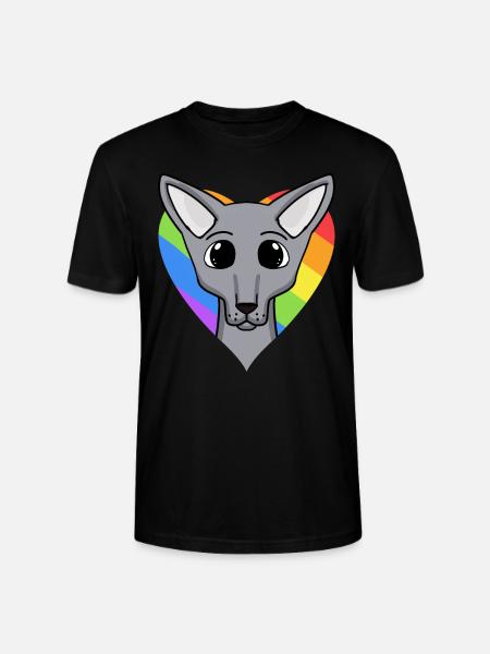LGBT Cat Sphynx Rainbow - Stanley/Stella CRAFTER Unisex Organic T-Shirt - black