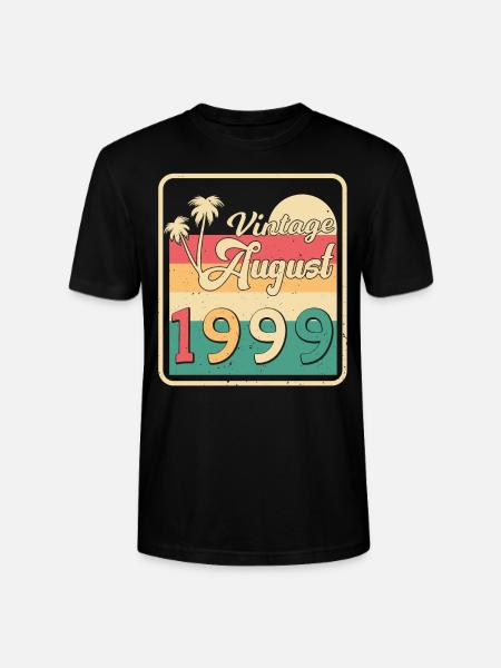 1999 August Retro - Stanley/Stella Unisex Bio-T-Shirt CRAFTER - Schwarz