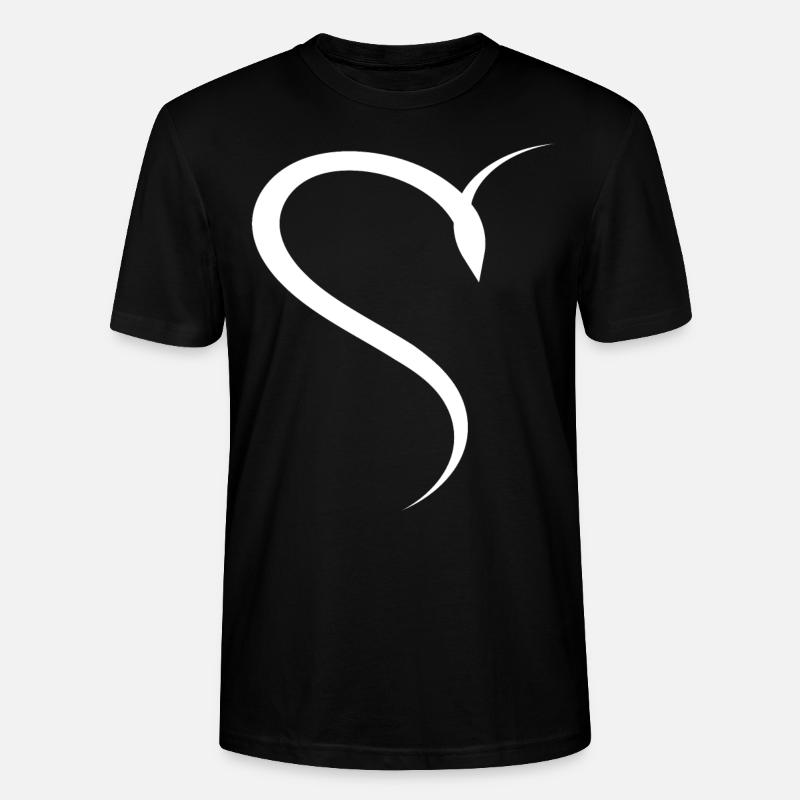 Simple Half Wise Heart - Stanley/Stella CRAFTER Unisex Organic T-Shirt - black