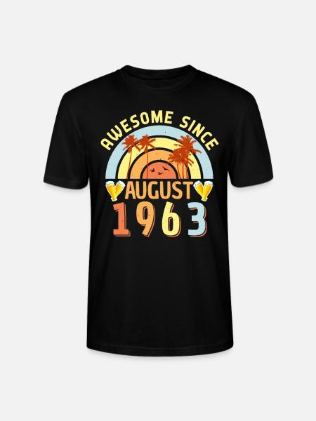 Legendary August 1963 - Stanley/Stella CRAFTER Unisex Organic T-Shirt - black