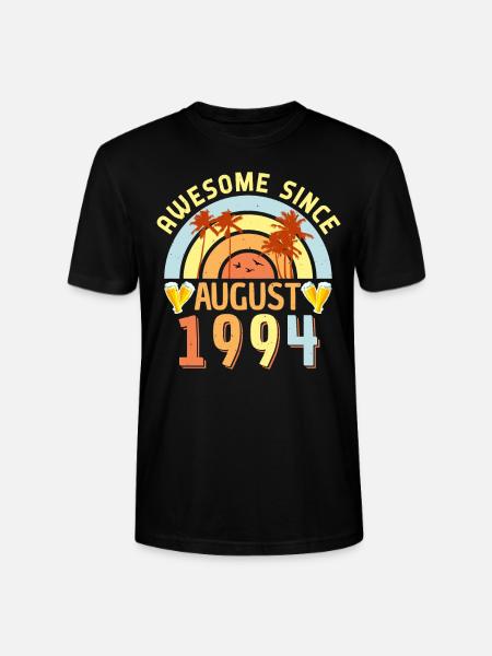 Baujahr 1994 Im August - Stanley/Stella Unisex Bio-T-Shirt CRAFTER - Schwarz