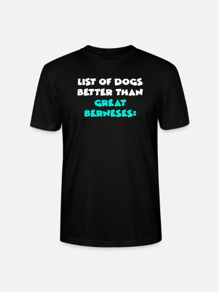 Great Berneses - Stanley/Stella Unisex Bio-T-Shirt CRAFTER - Schwarz