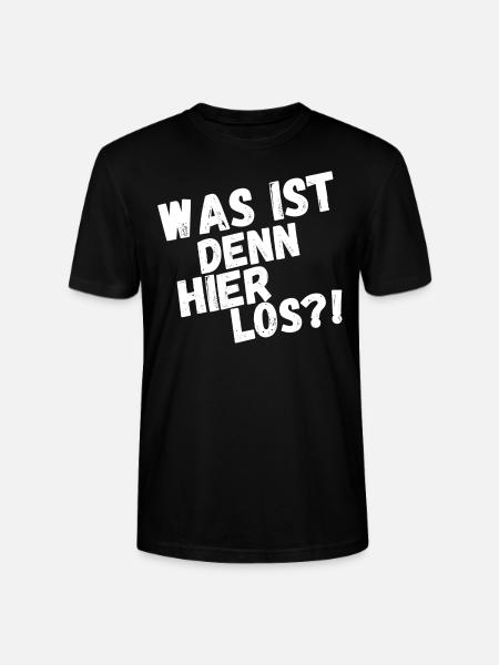 Was ist hier los? - Stanley/Stella Unisex Bio-T-Shirt CRAFTER - Schwarz