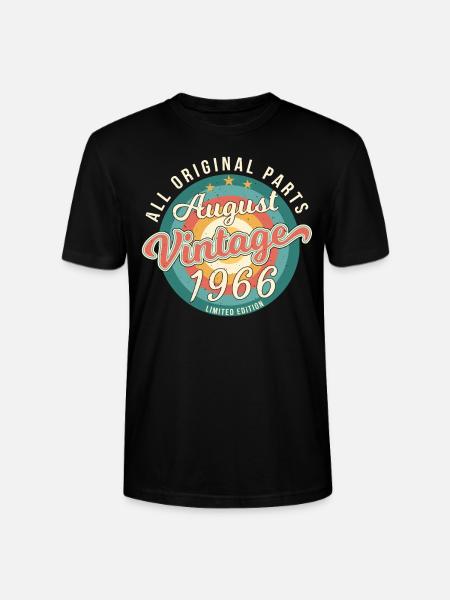 1966 August Retro - Stanley/Stella Unisex Bio-T-Shirt CRAFTER - Schwarz