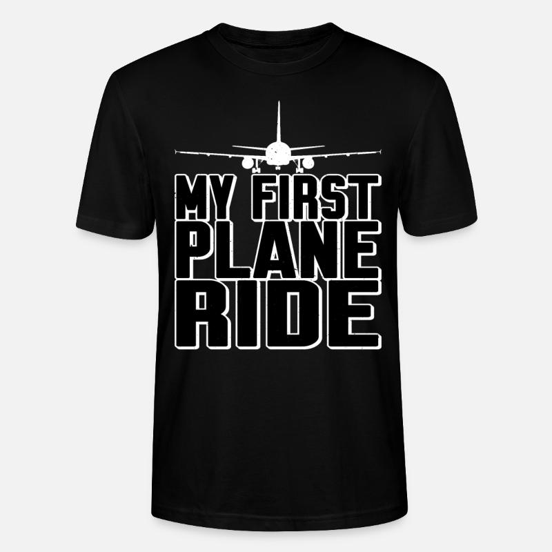 My First Plane Ride 40 - Stanley/Stella Unisex Bio-T-Shirt CRAFTER - Schwarz