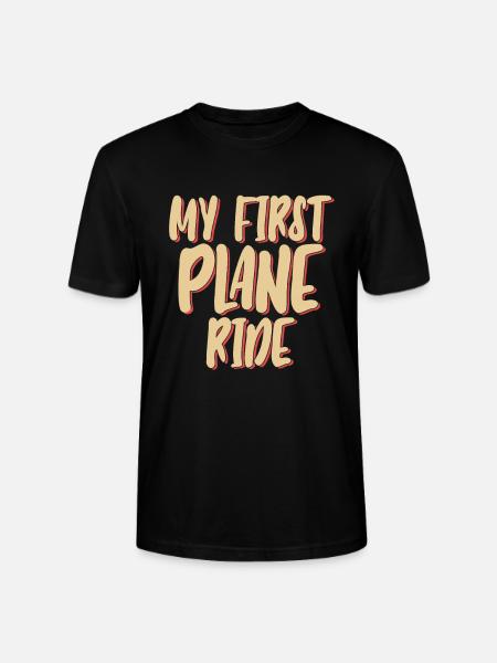 My First Plane Ride 44 - Stanley/Stella CRAFTER Unisex Organic T-Shirt - black