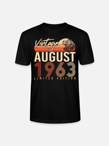 Limited Edition August 1963 - Stanley/Stella CRAFTER Unisex Organic T-Shirt - black