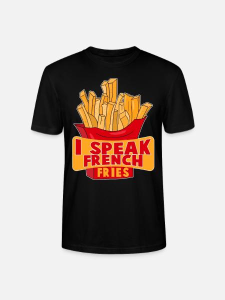 I Speak French Fries - Stanley/Stella CRAFTER Unisex Organic T-Shirt - black