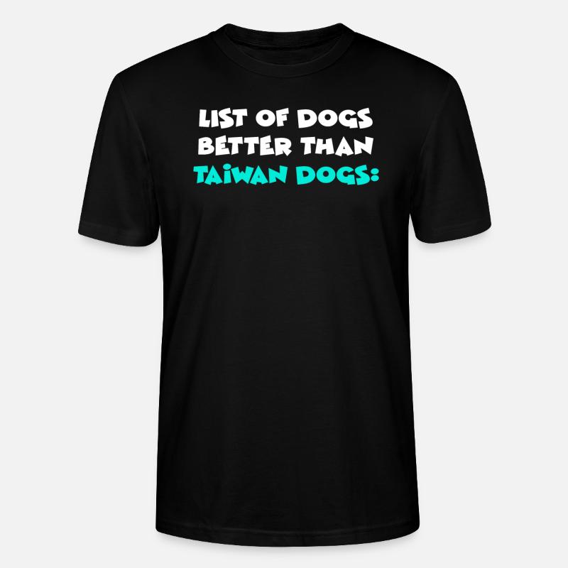 Chiens de Taïwan - T-shirt bio CRAFTER Stanley Stella Unisexe - noir