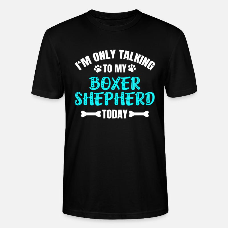 Boxer Shepherd - Stanley/Stella Unisex Bio-T-Shirt CRAFTER - Schwarz