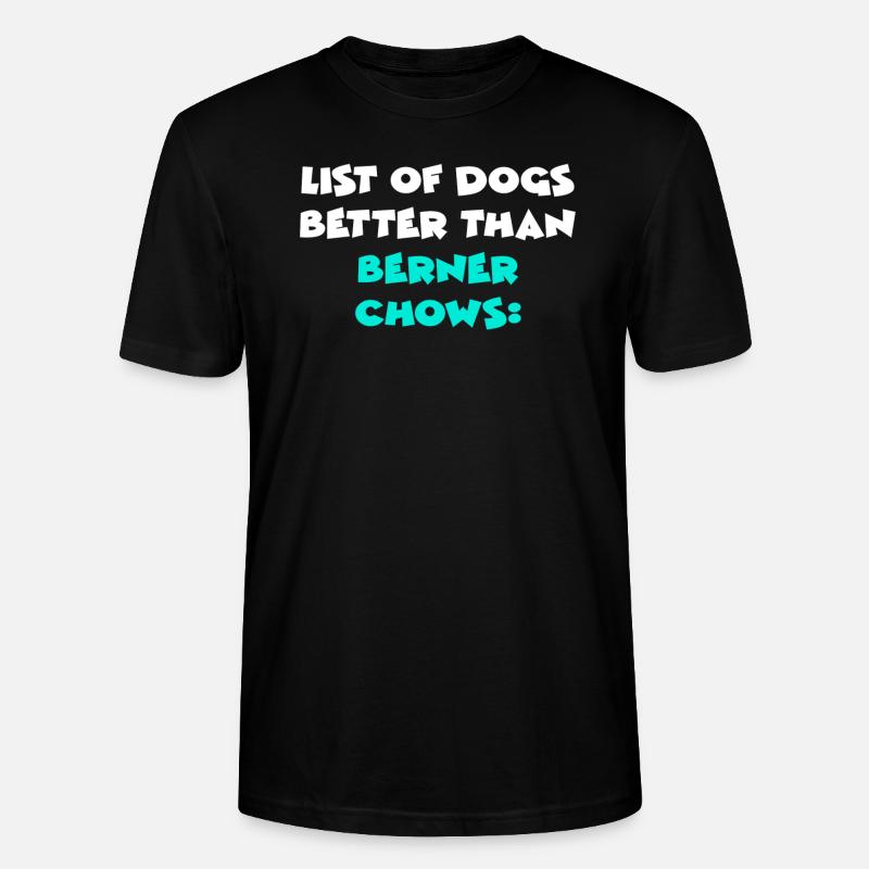 Chows bernois - T-shirt bio CRAFTER Stanley Stella Unisexe - noir