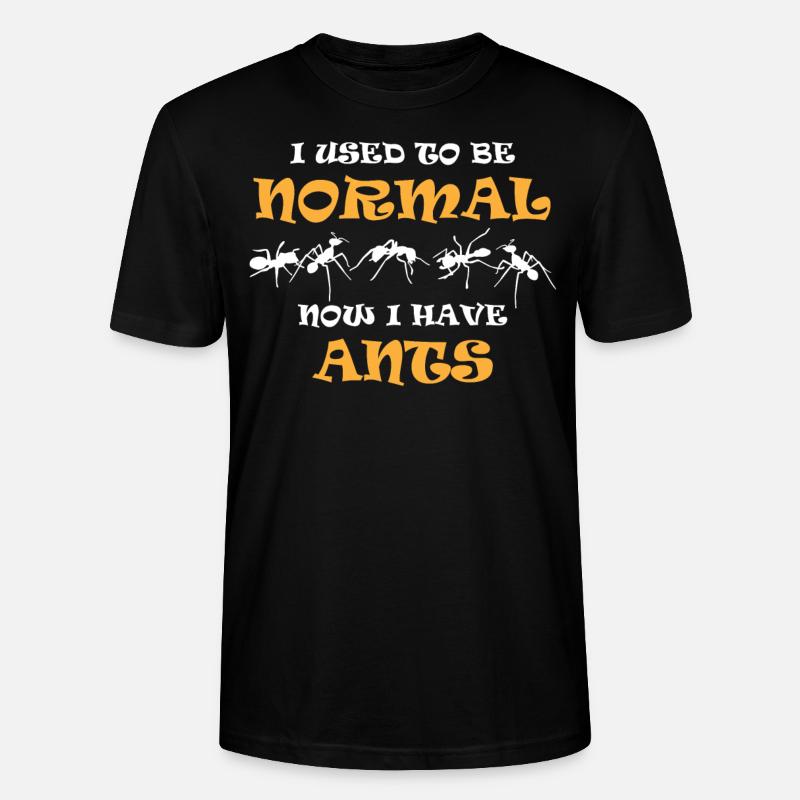Fourmis, amoureux des fourmis - T-shirt bio CRAFTER Stanley Stella Unisexe - noir