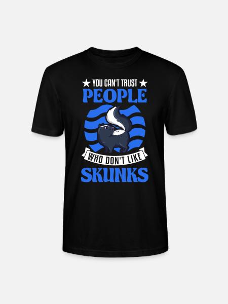 Skunk lovers - Stanley/Stella CRAFTER Unisex Organic T-Shirt - black