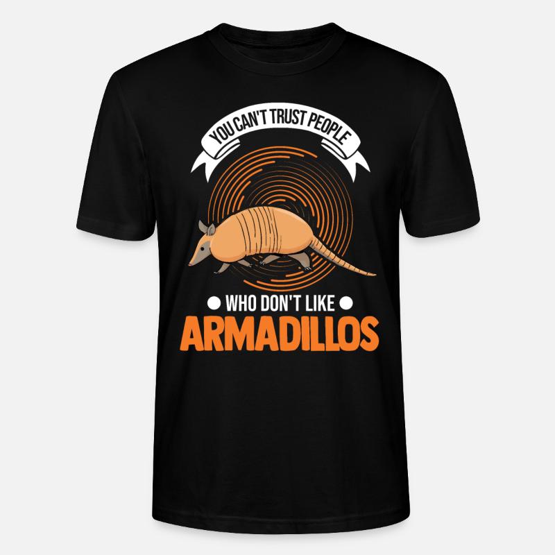 Armadillo Geschenk Gürteltier - Stanley/Stella Unisex Bio-T-Shirt CRAFTER - Schwarz