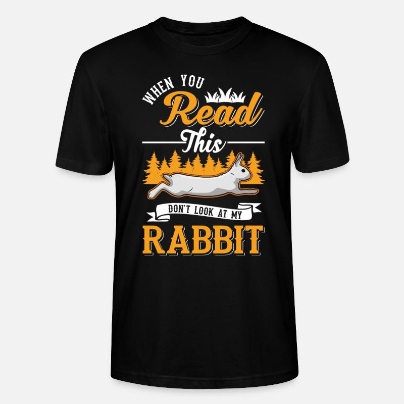 Rabbit Rabbit Rabbit Rabbit - Stanley/Stella CRAFTER Unisex Organic T-Shirt - black
