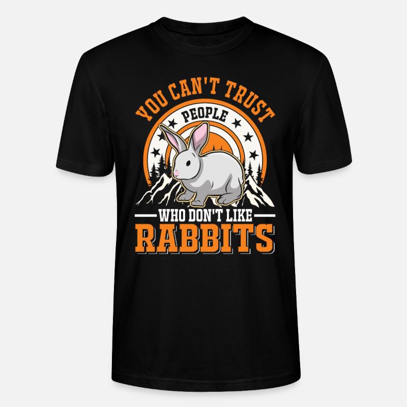 Rabbit Rabbit Rabbit Rabbit - Stanley/Stella CRAFTER Unisex Organic T-Shirt - black