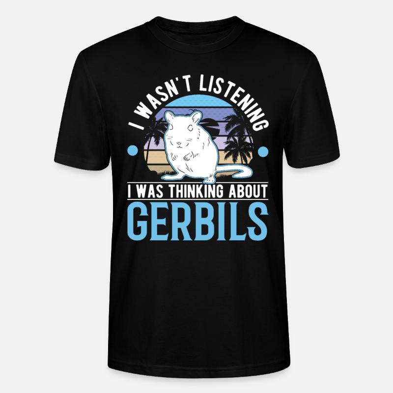 Gerbille Racing Rat Gerbille - T-shirt bio CRAFTER Stanley Stella Unisexe - noir