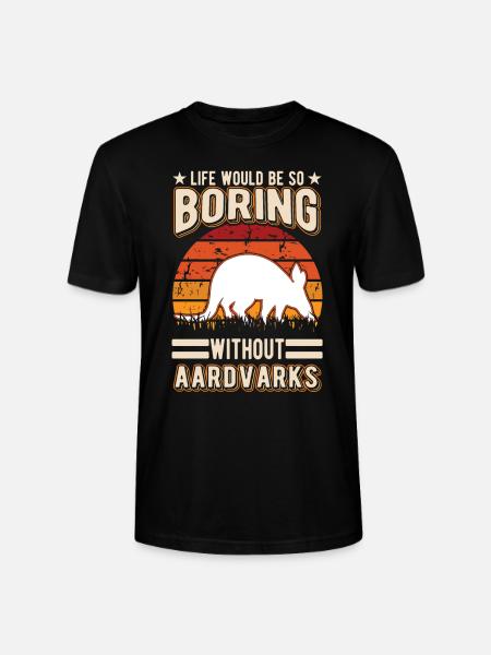Erdferkel Geschenk Aardvark - Stanley/Stella Unisex Bio-T-Shirt CRAFTER - Schwarz