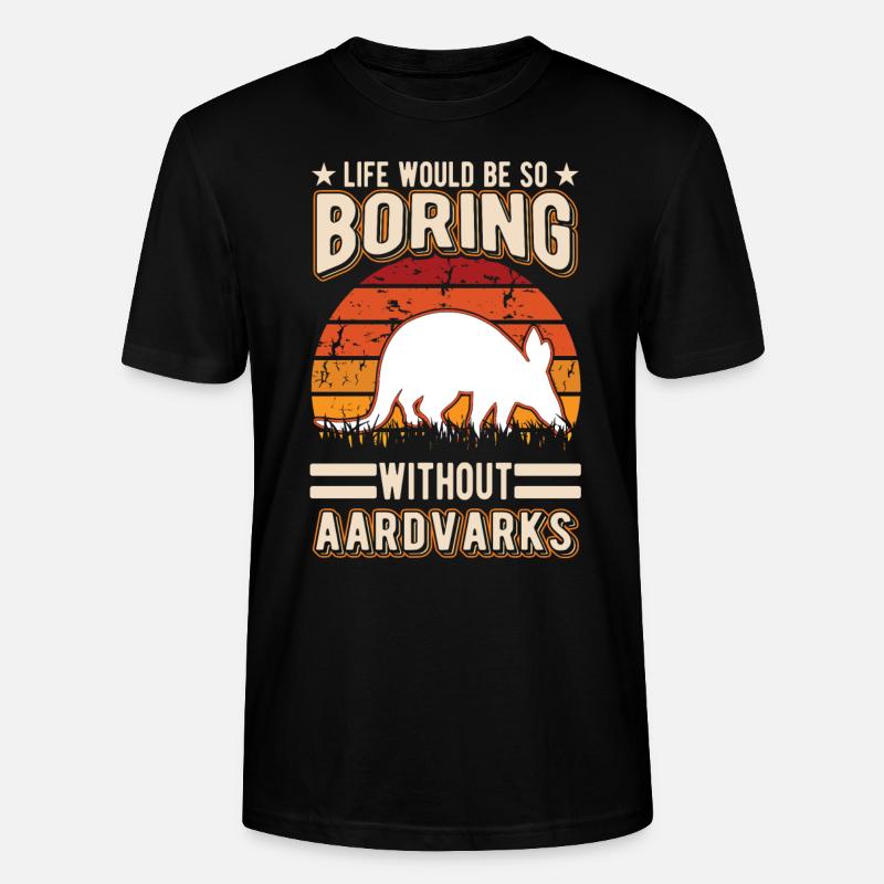 Erdferkel Geschenk Aardvark - T-shirt bio CRAFTER Stanley Stella Unisexe - noir