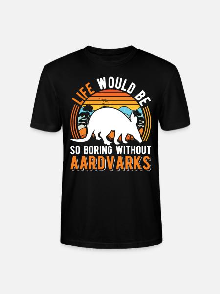 Erdferkel Geschenk Aardvark - Stanley/Stella Unisex Bio-T-Shirt CRAFTER - Schwarz