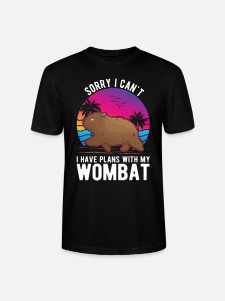 Wombat australien - T-shirt bio CRAFTER Stanley Stella Unisexe - noir