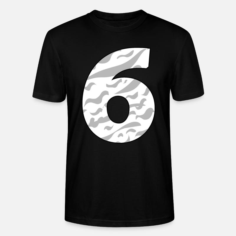 Sechs - 6 - Stanley/Stella Unisex Bio-T-Shirt CRAFTER - Schwarz