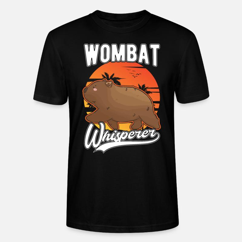Wombat Chuchoteur - T-shirt bio CRAFTER Stanley Stella Unisexe - noir