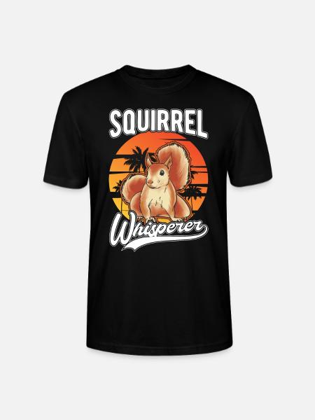 Eichhörnchen Flüsterer Squirrel Whisperer - Stanley/Stella CRAFTER Unisex Organic T-Shirt - black