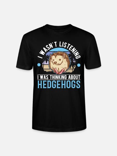 Igel Liehbaber Stacheligel - Stanley/Stella Unisex Bio-T-Shirt CRAFTER - Schwarz