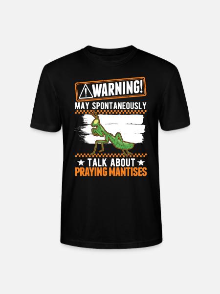 Gottesanbeterin Mantis Fangschrecke - Stanley/Stella Unisex Bio-T-Shirt CRAFTER - Schwarz