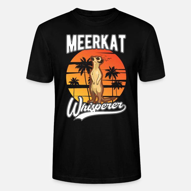 Erdmännchen Flüsterer Meerkat Whisperer - T-shirt bio CRAFTER Stanley Stella Unisexe - noir