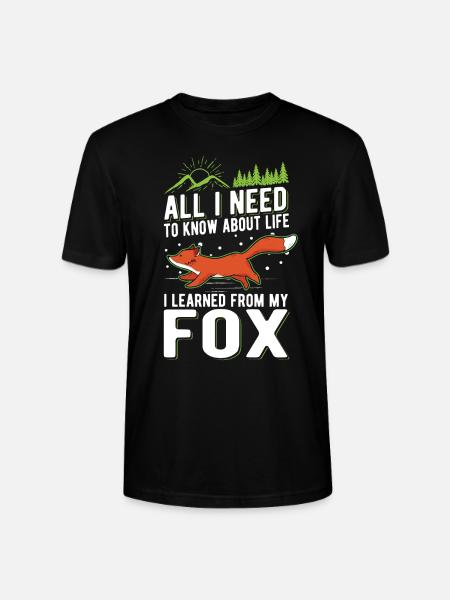 Fuchs Geschenk Rotfuchs - Stanley/Stella Unisex Bio-T-Shirt CRAFTER - Schwarz