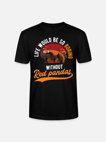 Cadeau Red Panda - T-shirt bio CRAFTER Stanley Stella Unisexe - noir