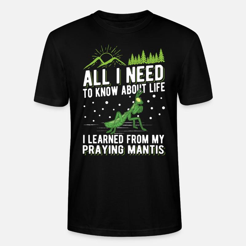 Praying mantis Mantis Mantis - Stanley/Stella CRAFTER Unisex Organic T-Shirt - black