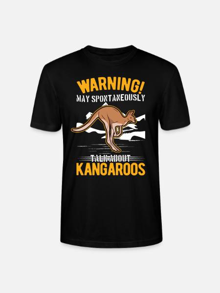 Kangaroo Australia Australian Kangaroo - Stanley/Stella CRAFTER Unisex Organic T-Shirt - black