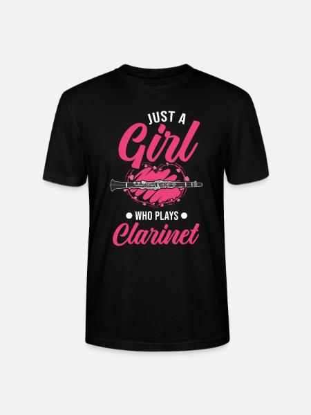 Klarinette Mädchen Klarinettistin - Stanley/Stella Unisex Bio-T-Shirt CRAFTER - Schwarz