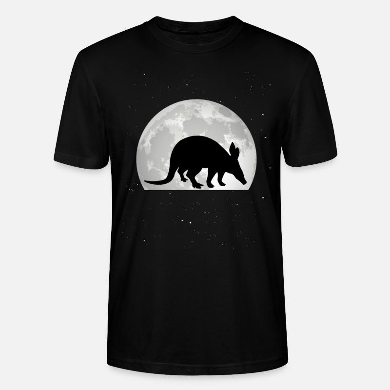 Erdferkel Mond - Stanley/Stella Unisex Bio-T-Shirt CRAFTER - Schwarz