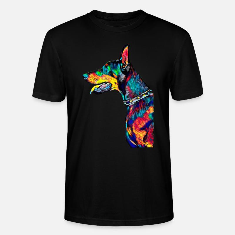 Dobermann - Stanley/Stella Unisex Bio-T-Shirt CRAFTER - Schwarz