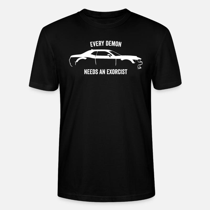 CHALLENGER DÄMON SLOGAN - Stanley/Stella Unisex Bio-T-Shirt CRAFTER - Schwarz