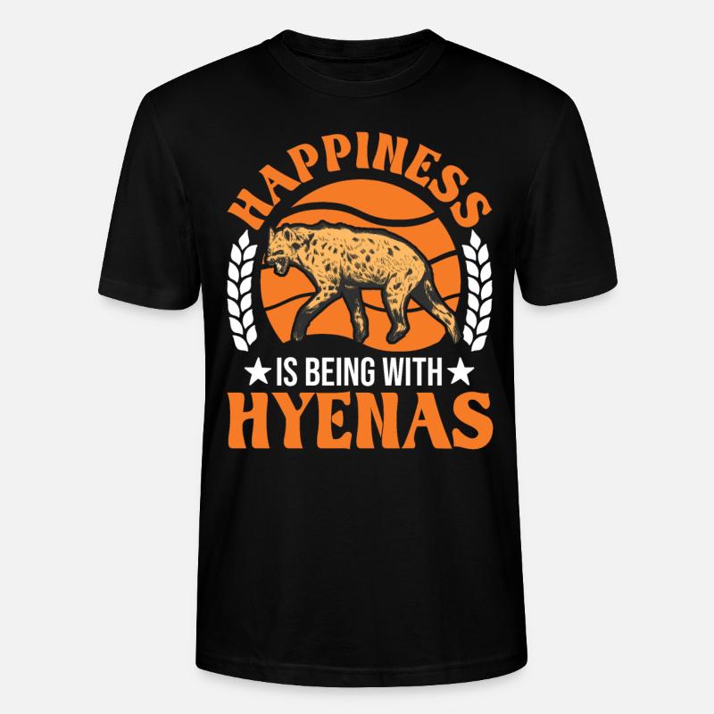Hyäne Glück Erdwolf Hyena - Stanley/Stella Unisex Bio-T-Shirt CRAFTER - Schwarz