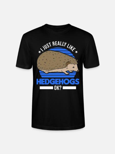 J’aime vraiment Hedgehogs Igel - T-shirt bio CRAFTER Stanley Stella Unisexe - noir
