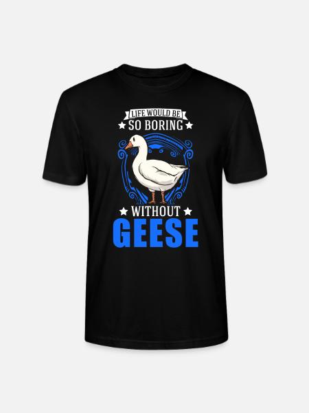 Gänse Geschenk Gänseliebhaber Gänsezüchter - Stanley/Stella Unisex Bio-T-Shirt CRAFTER - Schwarz