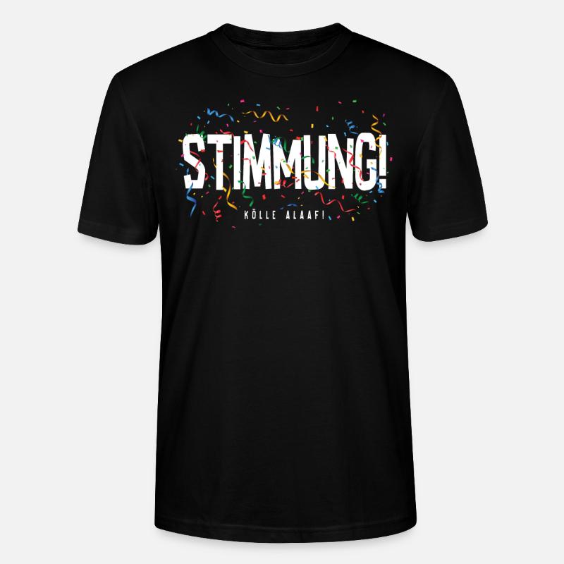 Stimmung - Konfetti - Stanley/Stella Unisex Bio-T-Shirt CRAFTER - Schwarz