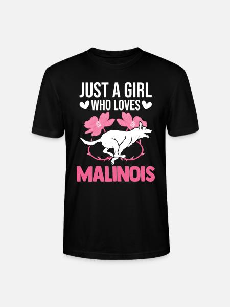 Malinois-tyttö belgianpaimenkoira - Stanley/Stella CRAFTER unisex luomu-t-paita - musta
