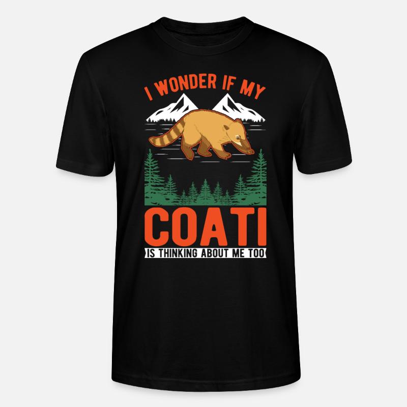 Coati Gift Coati Proboscis - Stanley/Stella CRAFTER Unisex Organic T-Shirt - black