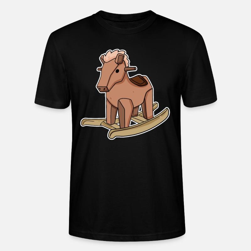 Pferd - Stanley/Stella Unisex Bio-T-Shirt CRAFTER - Schwarz