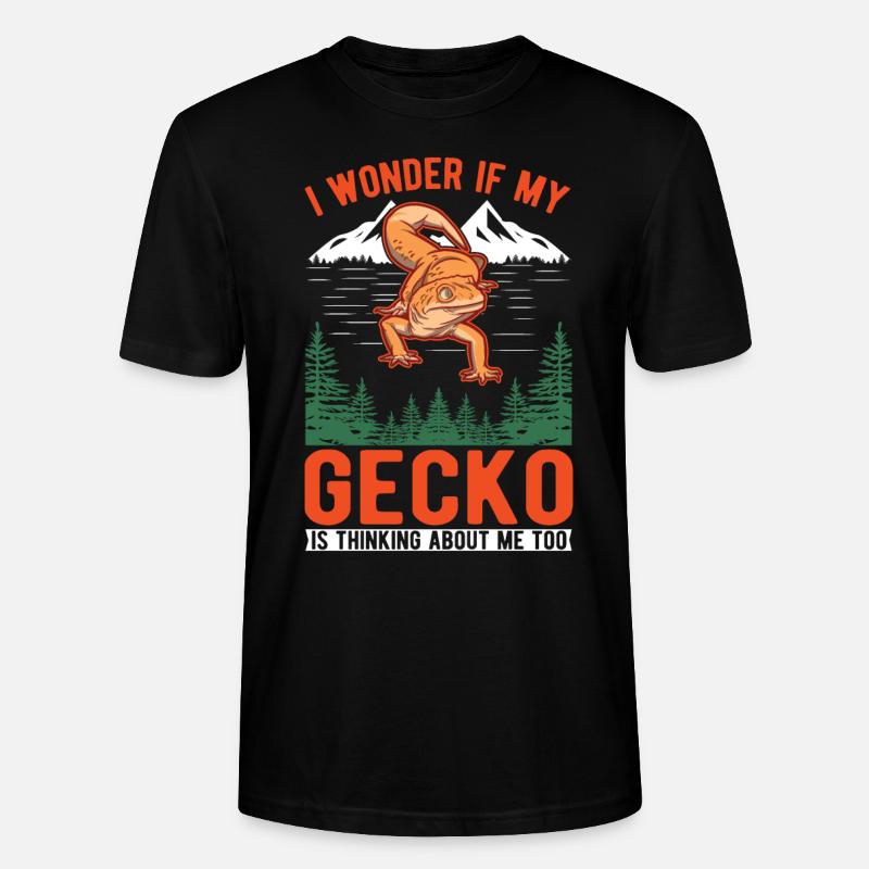 Gecko Cadeau Léopard Gecko - T-shirt bio CRAFTER Stanley Stella Unisexe - noir