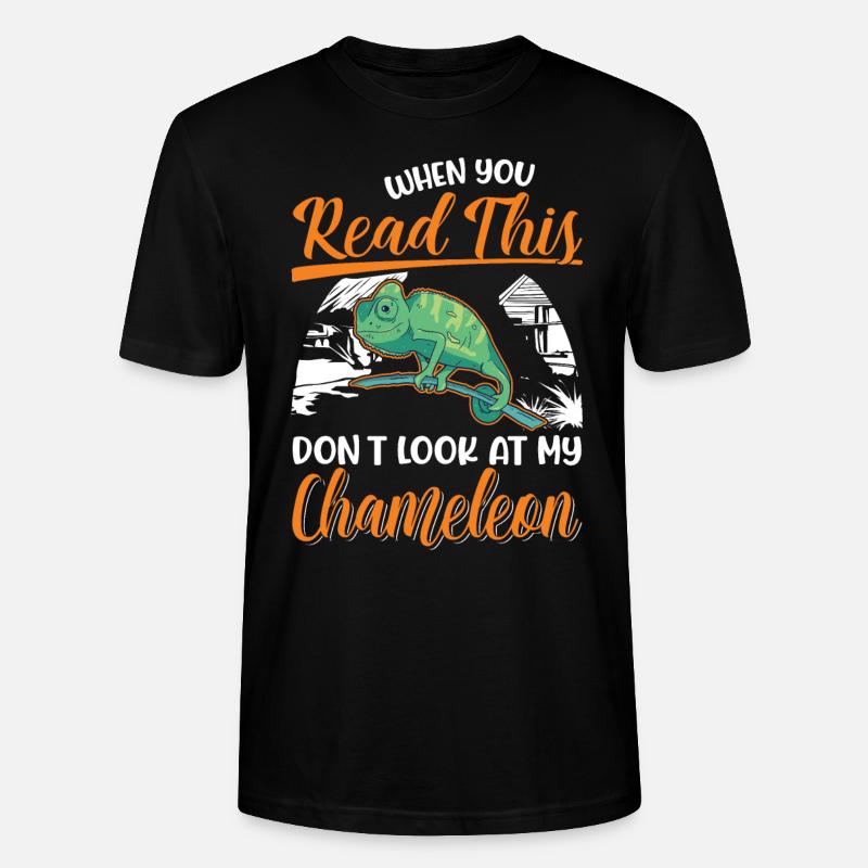 Caméléon Cadeau Caméléon - T-shirt bio CRAFTER Stanley Stella Unisexe - noir