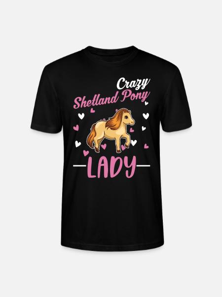 Shetland Pony Mrs. Shetty - Stanley/Stella CRAFTER Unisex Organic T-Shirt - black